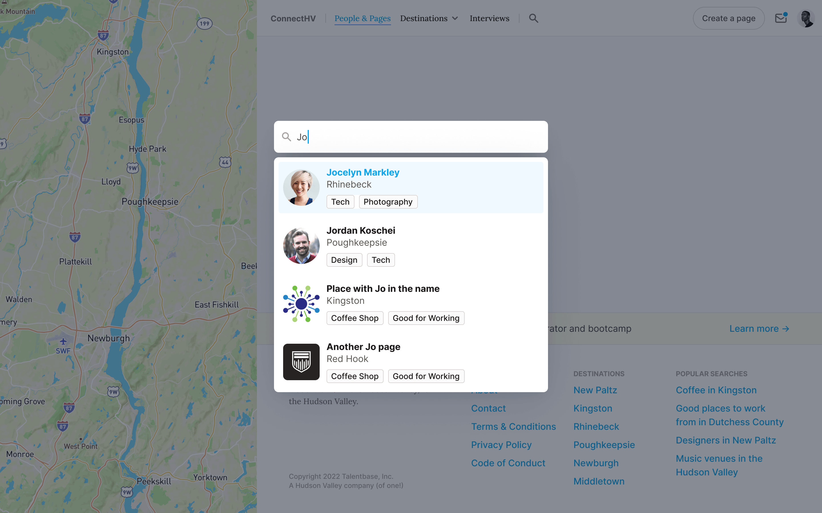 ConnectHV universal search feature exploration