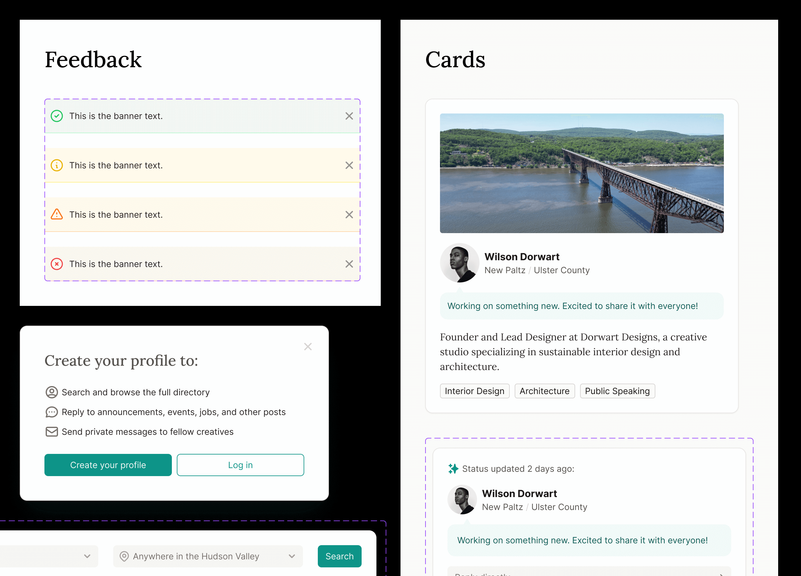 ConnectHV design system in Figma for consistency and quick iteration